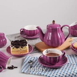 Porcelain Tea Sets British Royal Series Cup Saucer Service Sugar Bowl Cream Pit