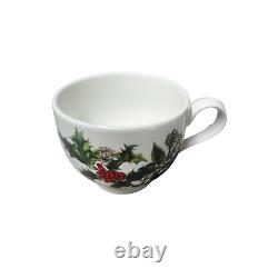 Portmeirion Christmas The Holly and Ivy Teacups and Saucers Set of 6