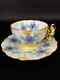 Presale Aynsley F/s English Royal Antique Butterfly Handle Flower Cup & Saucer