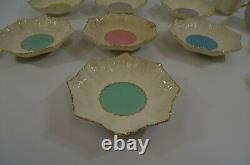Quatrefoile Teacup Saucer Sets Alexandra Shape Leaf Bowl Solid Pattern Antique