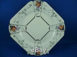 Queen Anne Shelley Tea Cup, Saucer & Plate Rd 723404 Peaches & Grapes Patt 11498