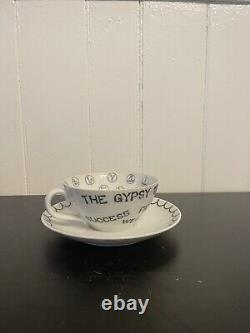 RARE 1959 THE GYPSY TEACUP By ORIGINALITY PLUS Tea-Leaf-Reading Cup + Saucer Set