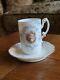 Rare Antique Hand Painted Portrait Rc Rosenthal Germany Chocolate Tea Cup Saucer