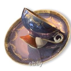 RARE Antique Teacup & Saucer? German China From Mid 1700S To Late 1800S Crown N