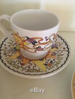RARE FIND Mary Engelbreit Tea Cup & Saucer Collection (12 full sets) UNUSED