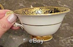 RARE! Vintage Hand Painted Paragon Demi-Tasse Tea Cup & Saucer Set Rose Buds
