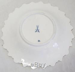 RARE c1800-1820s MEISSEN GERMANY Oak Leaf China GOLD LEAF TEA CUP & SAUCER