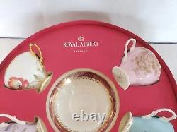 ROYAL ALBERT TEA SET 100 Years Bone China 10 Piece Cup & Saucer Set 1950-1990
