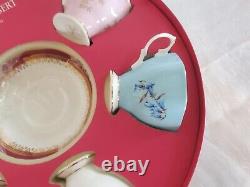 ROYAL ALBERT TEA SET 100 Years Bone China 10 Piece Cup & Saucer Set 1950-1990