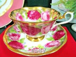 ROYAL ALBERT tea cup and saucer AVON shape treasure chest series teacup 1940s