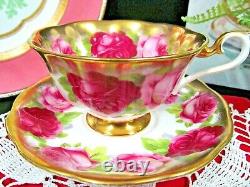 ROYAL ALBERT tea cup and saucer AVON shape treasure chest series teacup rose