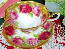 ROYAL ALBERT tea cup and saucer AVON shape treasure chest series teacup rose