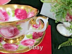 ROYAL ALBERT tea cup and saucer AVON shape treasure chest series teacup rose