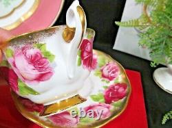 ROYAL ALBERT tea cup and saucer AVON shape treasure chest series teacup rose