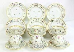 ROYAL COPENHAGEN HENRIETTE Tea SERVICE SET for 6 (18 pieces) cups saucers plates