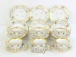 ROYAL COPENHAGEN HENRIETTE Tea SERVICE SET for 6 (18 pieces) cups saucers plates