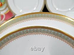 ROYAL DOULTON tea cup and saucer 7 trio sets Clarendon gold gilt teacup England