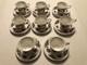Royal Windsor Fine Bone China Tea Cup & Saucer Set Of 8 Made In England Gold Rim