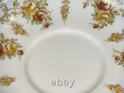 Rare ATQ Aynsley Tea Cup & Saucer Hand Painted Textured Roses Circa 1905-1925