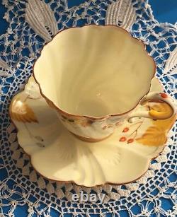 Rare Antique ORIGINAL Royal Paragon Cup & Saucer By Appointment YELLOW England