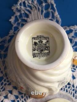 Rare Antique ORIGINAL Royal Paragon Cup & Saucer By Appointment YELLOW England