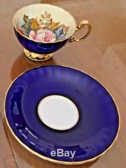 Rare, Aynsley Bone China, Hand Painted, Teacup & Saucer, Signed By J. A. Bailey