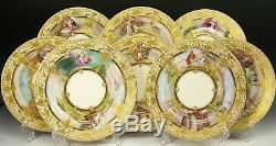 Rare Richard Wagner Operas Hand Painted A. Lamm Dresden 10.5 Plates Set Of 8