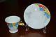 Rare Shelley Art Deco Mode Tea Cup&saucer Flowers With Butterfly Handle