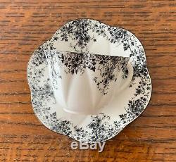 Rare Shelley Black Dainty Cup And Saucer Excellent
