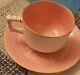 Rare Antique Ejd Bodley Pink Bamboo Handle Teacup&saucer, Aesthetic Movement