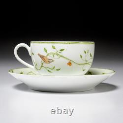 Raynaud Limoges Histoire Naturelle Wing Song Butterly Floral Teacup and Saucer