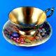 Rich Gold Signed D. Jones Fruit Painted Aynsley Aynsley Tea Cup And Saucer Set