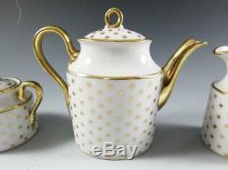 Richard Ginori Tea Set by Gio Ponti Teapot, Creamer, Sugar + 2 Cups & Saucers