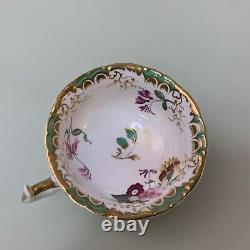 Rockingham trio, teacup/coffee cup & saucer pattern1475, ca1835