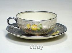 Rosenthal #1 Tea Cup & Saucer Plate Silver Overlay