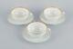 Rosenthal, Germany. Set Of Three Large Teacups And Matching Porcelain Saucers