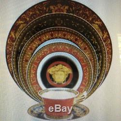 Rosenthal Versace Red Medusa China 12 10 Piece Settings Plus 6 Covered Extras
