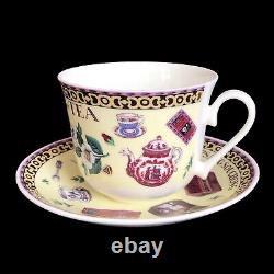 Roy Kirkham Breakfast Size TEA Cup & Saucer English Bone China Flying Cloud NWOT