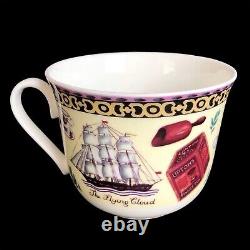 Roy Kirkham Breakfast Size TEA Cup & Saucer English Bone China Flying Cloud NWOT