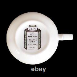 Roy Kirkham Breakfast Size TEA Cup & Saucer English Bone China Flying Cloud NWOT