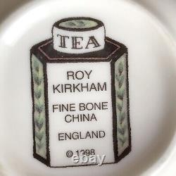 Roy Kirkham Breakfast Size TEA Cup & Saucer English Bone China Flying Cloud NWOT