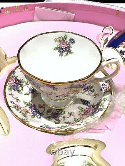 Royal Albert 100 YEARS 1900-1940 5-PIECE TEACUP & SAUCERS SET New Sealed Box