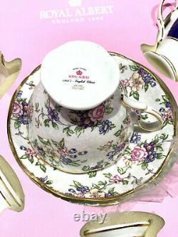 Royal Albert 100 YEARS 1900-1940 5-PIECE TEACUP & SAUCERS SET New Sealed Box