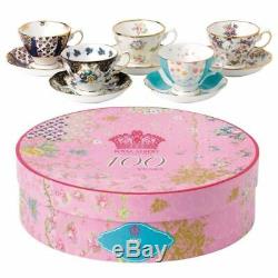 Royal Albert 100 Years 5 PC TEACUP / CUP AND SAUCER SET 1900 1940 NEWithBOX
