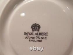 Royal Albert Eng China Gorgeous Tea Cup&saucer Heavy Gold Gilt Butterflies
