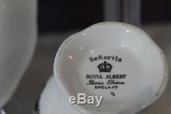 Royal Albert England'senorita' Tea Cup And Saucer