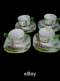 Royal Albert Greenwood 12pc Tea Set Tea Cup Saucer Plate 1st Eng c1927 No 774783