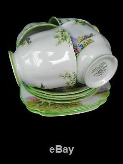 Royal Albert Greenwood 12pc Tea Set Tea Cup Saucer Plate 1st Eng c1927 No 774783