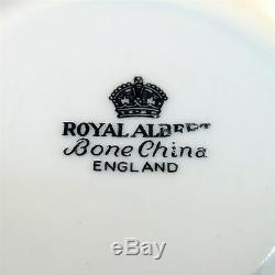 Royal Albert Heavy Gold Old English Rose Tea Cup and Saucer Set