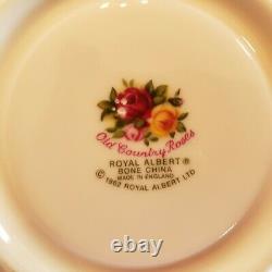 Royal Albert Old Country Rose tea set pot 4 cups saucers creamer sugar bowl tray